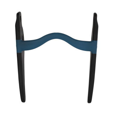 Mors Pelham sensible avec passage de langue noir/bleu Acavallo Mors Pelham sensible avec passage de langue noir/bleu Acavallo