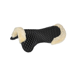 Amortisseur Piuma gel mouton Acavallo Eco-wool naturel Noir Amortisseur Piuma gel mouton Acavallo Eco-wool naturel Noir