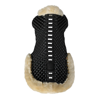 Amortisseur Piuma gel mouton Acavallo Eco-wool naturel Noir Amortisseur Piuma gel mouton Acavallo Eco-wool naturel Noir