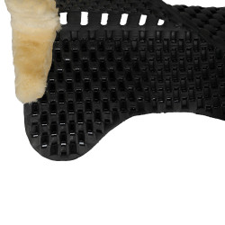 Amortisseur Piuma gel mouton Acavallo Eco-wool naturel Noir Amortisseur Piuma gel mouton Acavallo Eco-wool naturel Noir