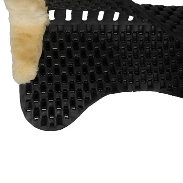 Amortisseur Piuma gel mouton Acavallo Eco-wool naturel Noir Amortisseur Piuma gel mouton Acavallo Eco-wool naturel Noir