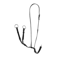 Martingale en cuir durable Melissa Equestro Noir