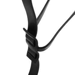 Martingale en cuir durable Melissa Equestro Noir