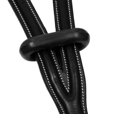 Martingale en cuir avec surpiqûres contrastantes Equestro Martingale en cuir avec surpiqûres contrastantes Equestro