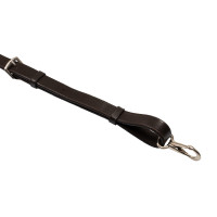 Martingale en cuir avec surpiqûres contrastantes Equestro Marron foncé Martingale en cuir avec surpiqûres contrastantes Equestro Marron foncé