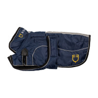 Manteau pour chien avec passepoil réfléchissant Ribe Equestro Marine Bleu marine Manteau pour chien avec passepoil réfléchissant Ribe Equestro Marine Bleu marine