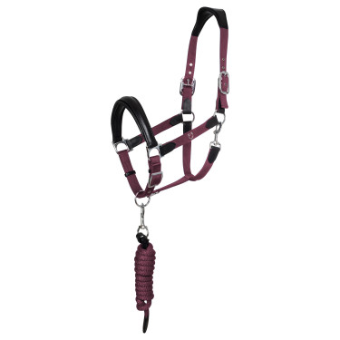 Licol ergonomique avec inserts en cuir Lani Equestro Licol ergonomique avec inserts en cuir Lani Equestro