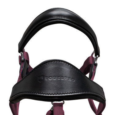 Licol ergonomique avec inserts en cuir Lani Equestro Licol ergonomique avec inserts en cuir Lani Equestro
