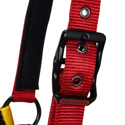 Licol en nylon Flaggy Equestro Noir / rouge / jaune