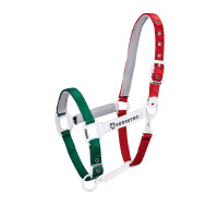 Licol en nylon Flaggy Equestro Vert / blanc / rouge Multi-couleurs Licol en nylon Flaggy Equestro Vert / blanc / rouge Multi-couleurs