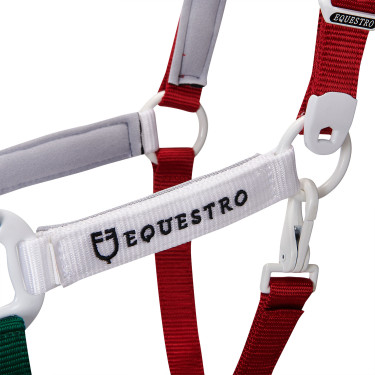 Licol en nylon Flaggy Equestro Vert / blanc / rouge Multi-couleurs Licol en nylon Flaggy Equestro Vert / blanc / rouge Multi-couleurs