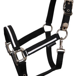 Licol en nylon White Trim Equestro Noir / noir Licol en nylon White Trim Equestro Noir / noir