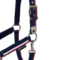 Licol en nylon White Trim Equestro Marine / fuchsia Bleu Licol en nylon White Trim Equestro Marine / fuchsia Bleu
