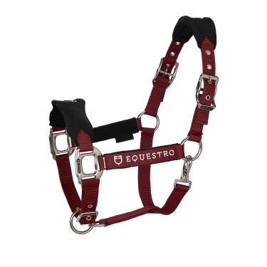 Licol en nylon avec longe et doublure en polaire Equestro Licol en nylon avec longe et doublure en polaire Equestro