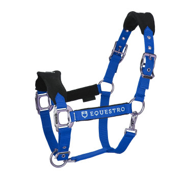 Licol en nylon avec longe et doublure en polaire Equestro Licol en nylon avec longe et doublure en polaire Equestro
