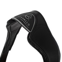 Licol en cuir avec protection ergonomique en veau Acavallo Noir Licol en cuir avec protection ergonomique en veau Acavallo Noir