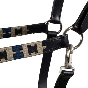 Licol en cuir avec motif géométrique Polo Equestro Licol en cuir avec motif géométrique Polo Equestro