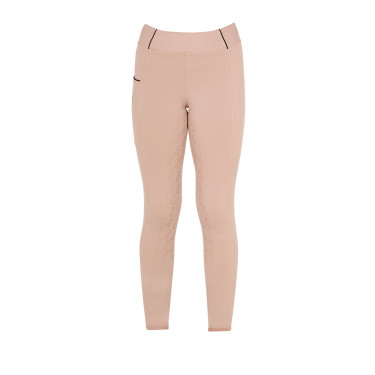 Legging fille cintré avec grip et logo Equestro Legging fille cintré avec grip et logo Equestro