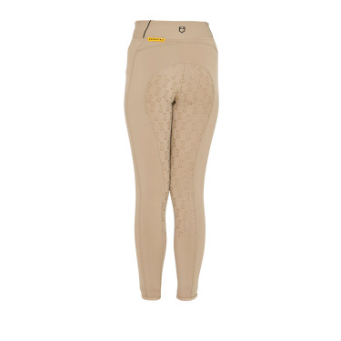 Legging fille cintré avec grip et logo Equestro Legging fille cintré avec grip et logo Equestro