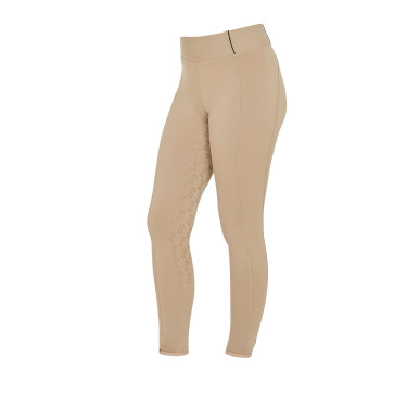 Legging fille cintré avec grip et logo Equestro Legging fille cintré avec grip et logo Equestro