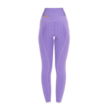 Legging fille cintré avec grip et logo Equestro Legging fille cintré avec grip et logo Equestro