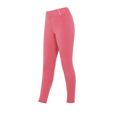Legging fille cintré avec grip et logo Equestro Legging fille cintré avec grip et logo Equestro