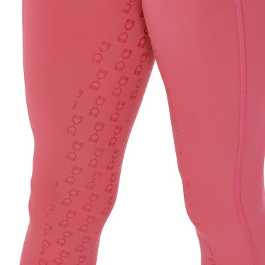 Legging fille cintré avec grip et logo Equestro Legging fille cintré avec grip et logo Equestro