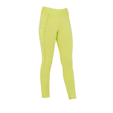 Legging fille cintré avec grip et logo Equestro Legging fille cintré avec grip et logo Equestro