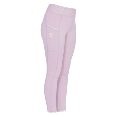 Legging fille cintré avec grip et logo Equestro Legging fille cintré avec grip et logo Equestro