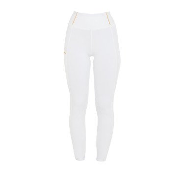 Legging fille cintré avec grip et logo Equestro Legging fille cintré avec grip et logo Equestro