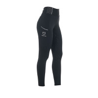 Legging ajusté femme avec strass Equestro Noir