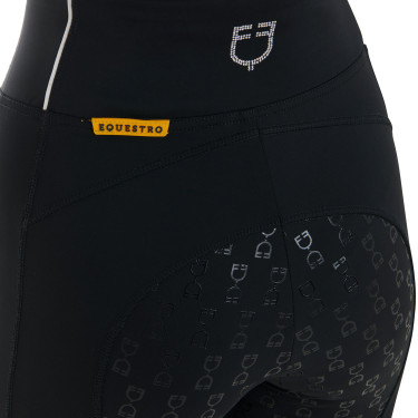 Legging ajusté femme avec strass Equestro Legging ajusté femme avec strass Equestro
