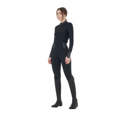 Legging ajusté femme avec strass Equestro Noir
