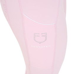 Legging ajusté femme avec strass Equestro Ballerine Rose
