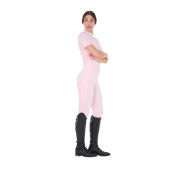 Legging ajusté femme avec strass Equestro Ballerine Rose