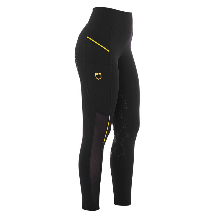 Legging ajusté femme avec inserts en micro-mesh Equestro