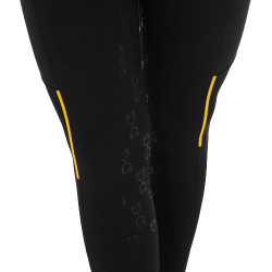 Legging ajusté femme avec inserts en micro-mesh Equestro Noir