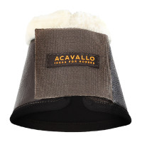 Cloches en cuir écologique mouton avec fermeture velcro Acavallo Blanc