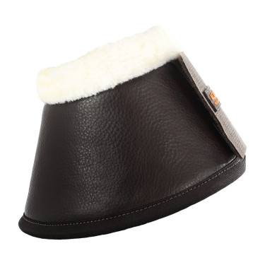 Cloches en cuir écologique mouton avec fermeture velcro Acavallo Marron