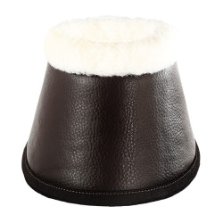 Cloches en cuir écologique mouton avec fermeture velcro Acavallo Marron