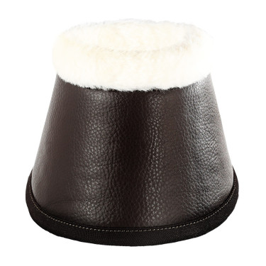 Cloches en cuir écologique mouton avec fermeture velcro Acavallo Marron