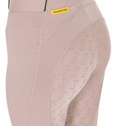 Legging ajustés femme avec grip complet Classic Equestro Rose cameo