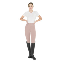 Legging ajustés femme avec grip complet Classic Equestro Rose cameo