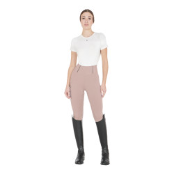 Legging ajustés femme avec grip complet Classic Equestro Rose cameo
