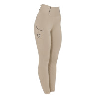Legging ajustés femme avec grip complet Classic Equestro Oxford tan