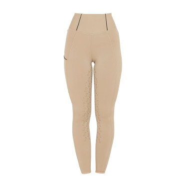 Legging ajustés femme avec grip complet Classic Equestro Encens Beige Legging ajustés femme avec grip complet Classic Equestro Encens Beige