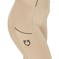 Legging ajustés femme avec grip complet Classic Equestro Encens Beige Legging ajustés femme avec grip complet Classic Equestro Encens Beige