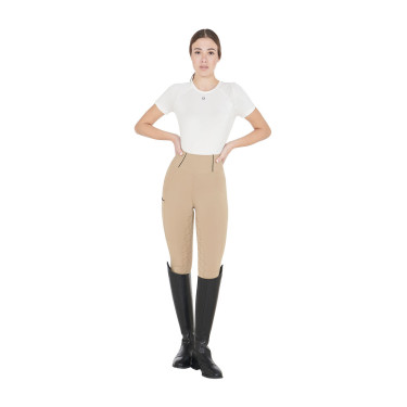 Legging ajustés femme avec grip complet Classic Equestro Encens Beige Legging ajustés femme avec grip complet Classic Equestro Encens Beige
