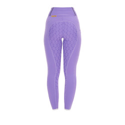 Legging ajustés femme avec grip complet Classic Equestro Violet dahlia