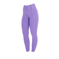 Legging ajustés femme avec grip complet Classic Equestro Violet dahlia